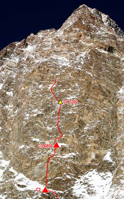 K2 West Face bastion